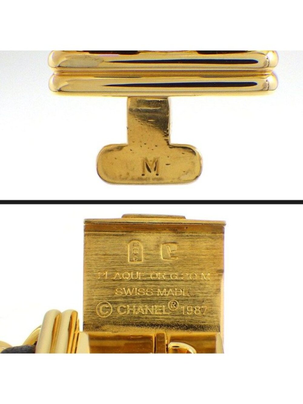 Chanel Watch Premier M Octagonal Black Dial Chain Bracelet Leather Quartz Analog - Picture 5 of 9